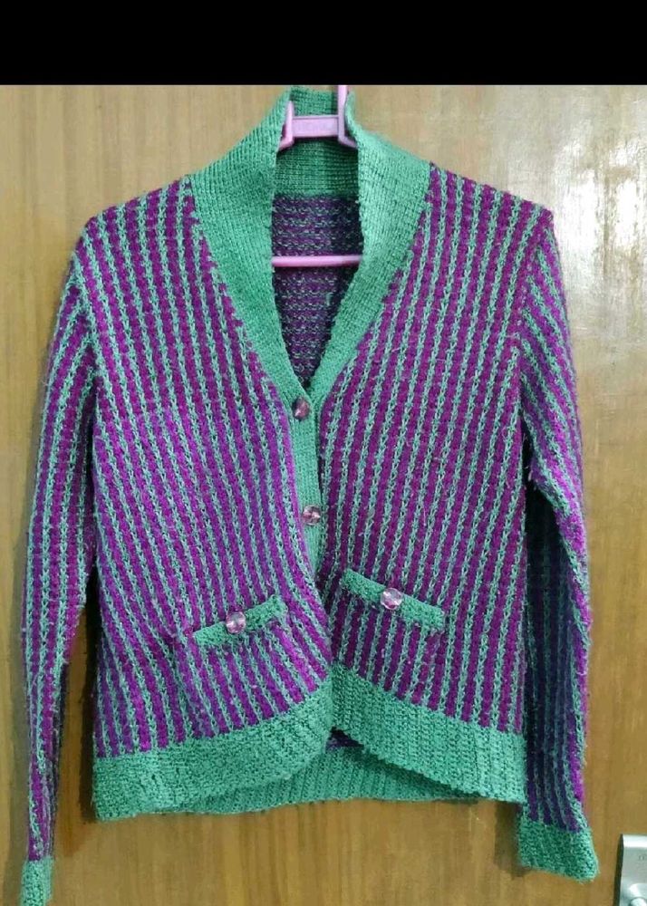 Purple Cardigan