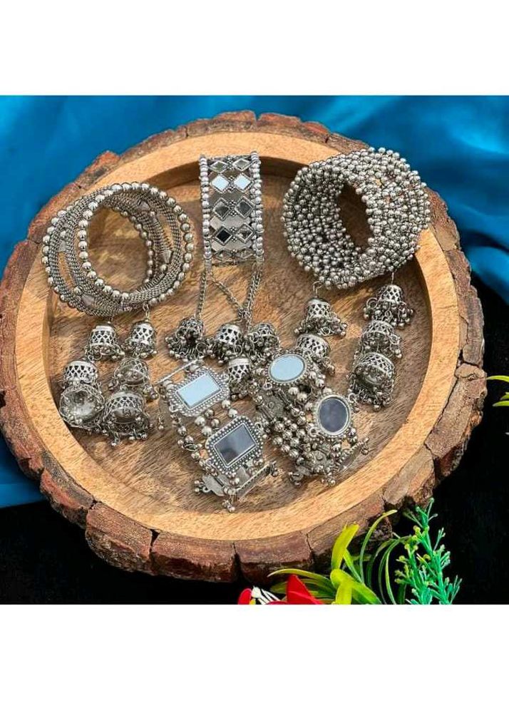 Navratri Bangle Bracelet Oxidized