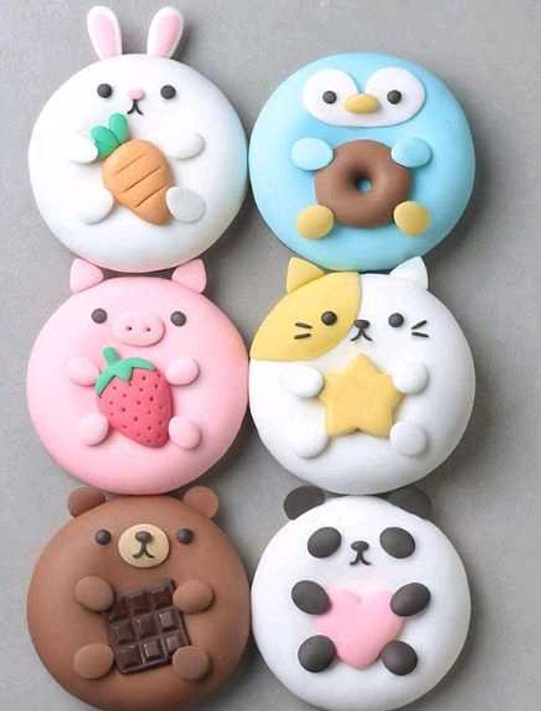 Adorable Animal-Themed Clay Charms magnetic