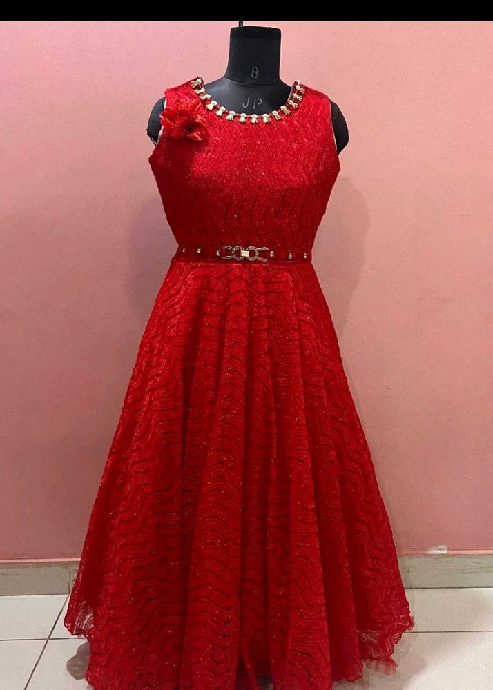Elegant Red Party Dress