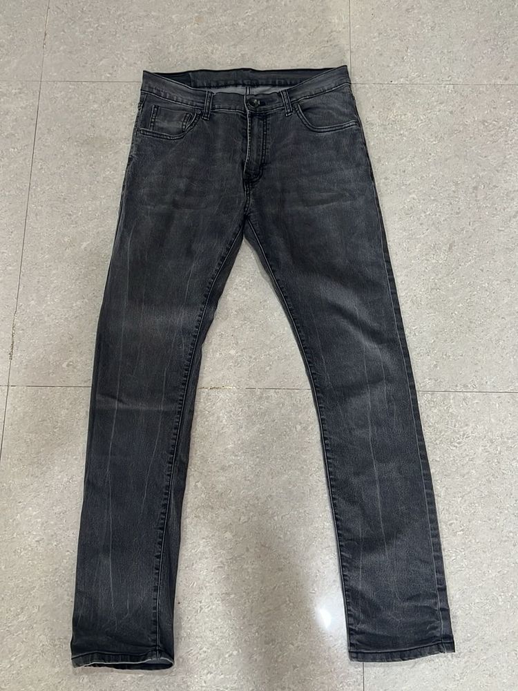 Pepe Jean Faded Black Denim Jeans