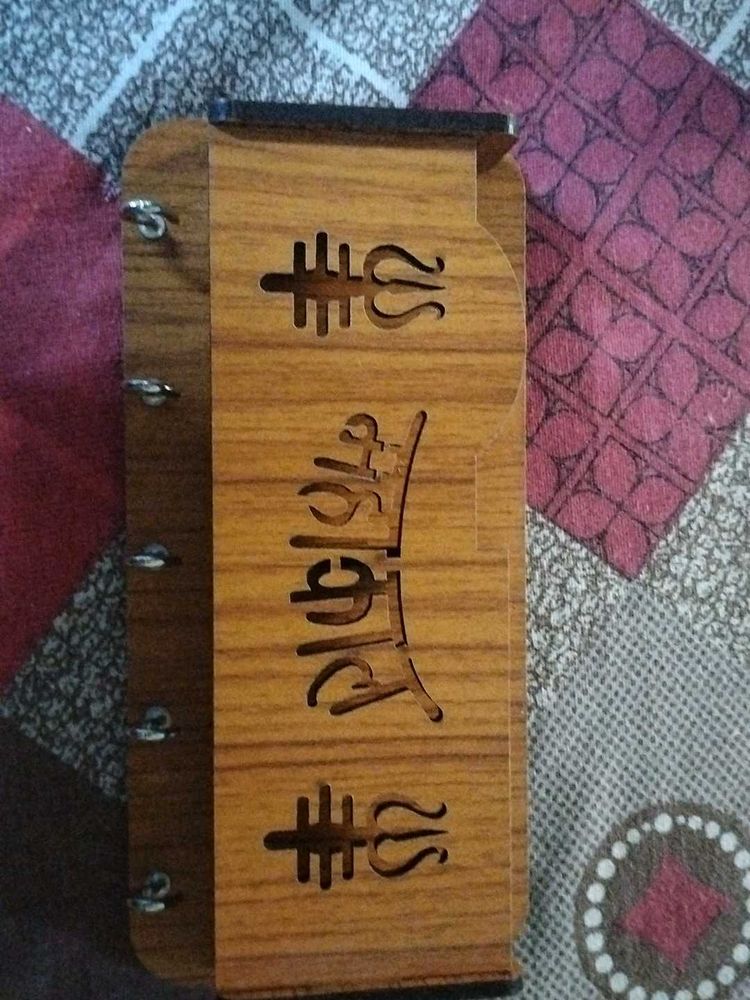 Wooden Key Holder( jai bajrang bali)