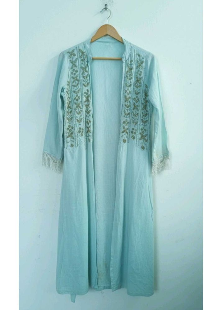 Embroidered Duster Coat XL