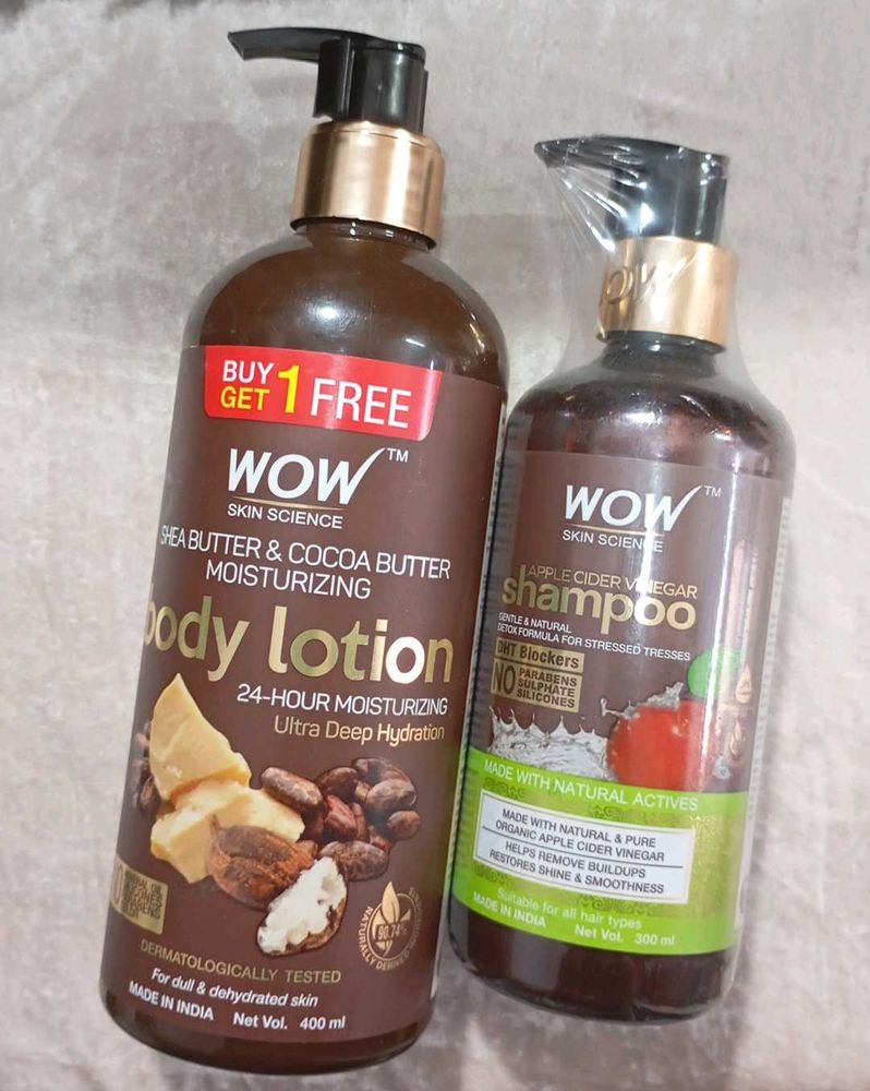 WOW Skin Science Body Lotion &amp; Shampoo