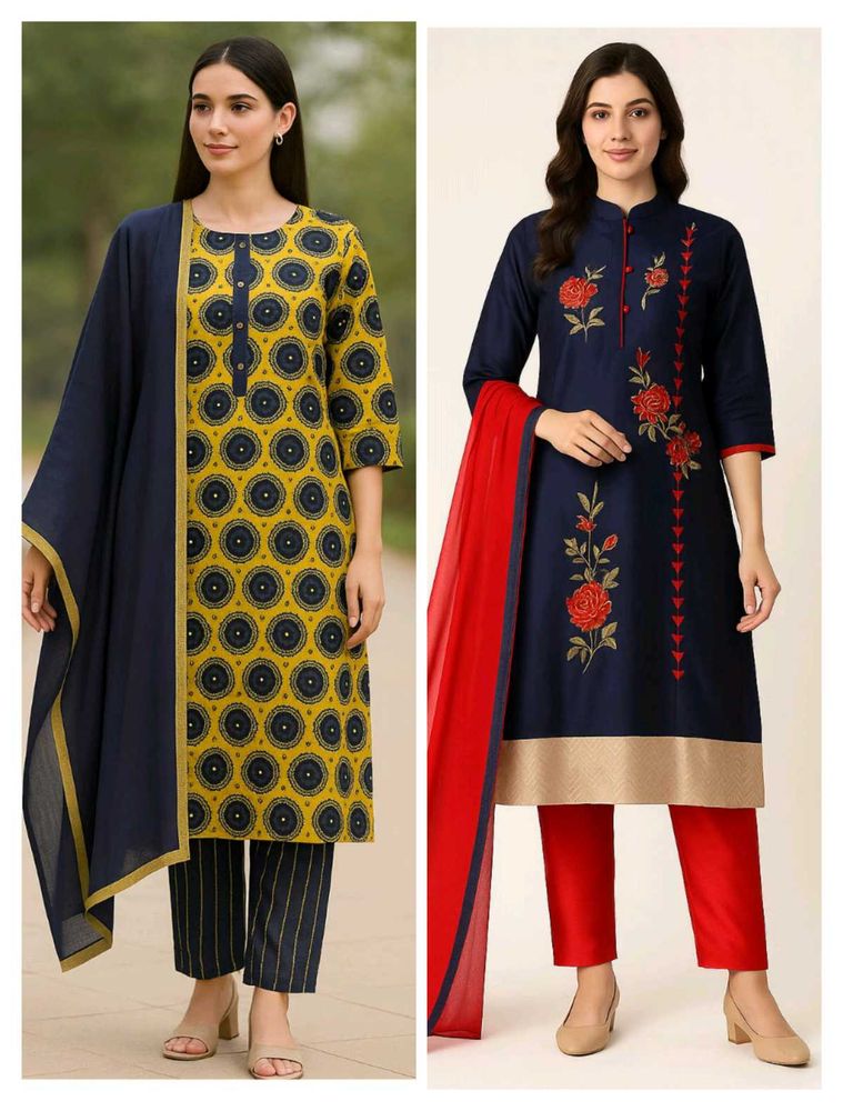 Combo Stylish Kurti Pant Dupatta Set