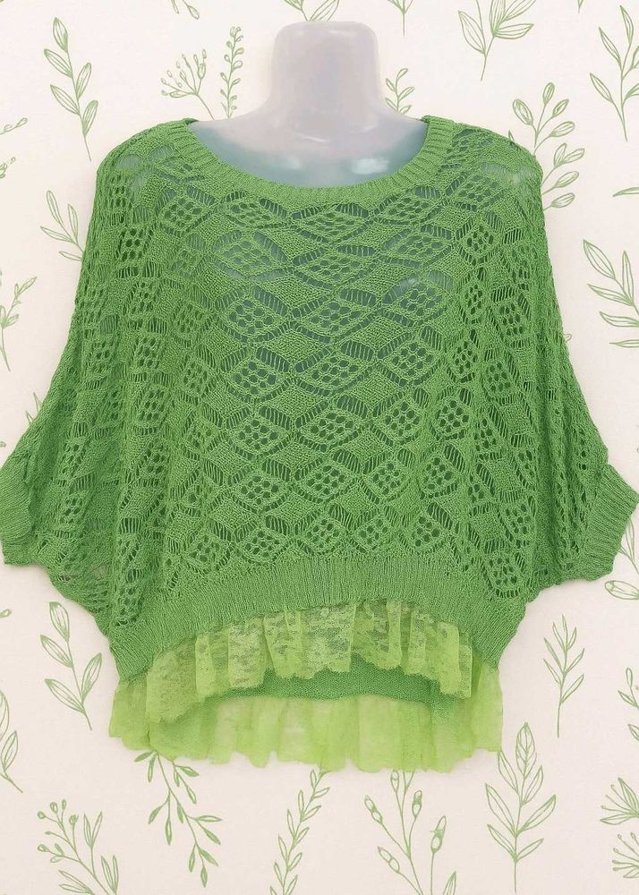 Light Green Corchet Top