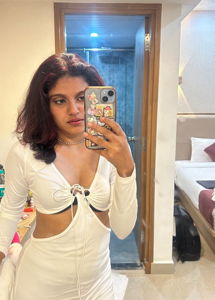 White Cutout Mini Dress