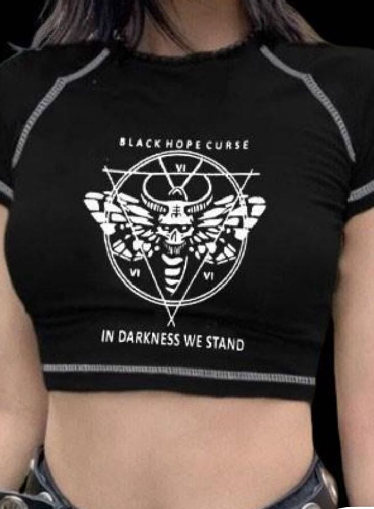 Black Trendy crop Top