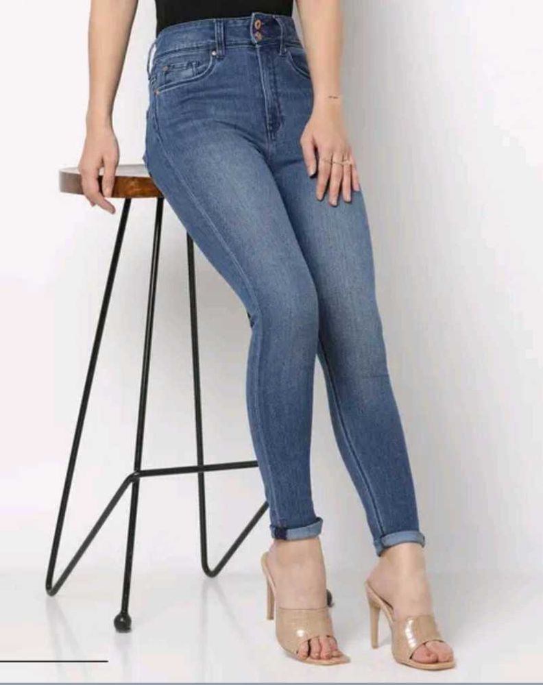 LEE COOPER High-Rise Skinny Fit Jeans