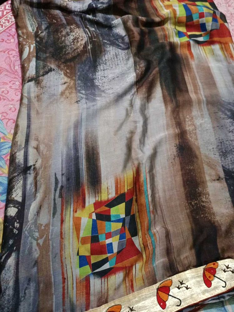 Colorful Printed Saree