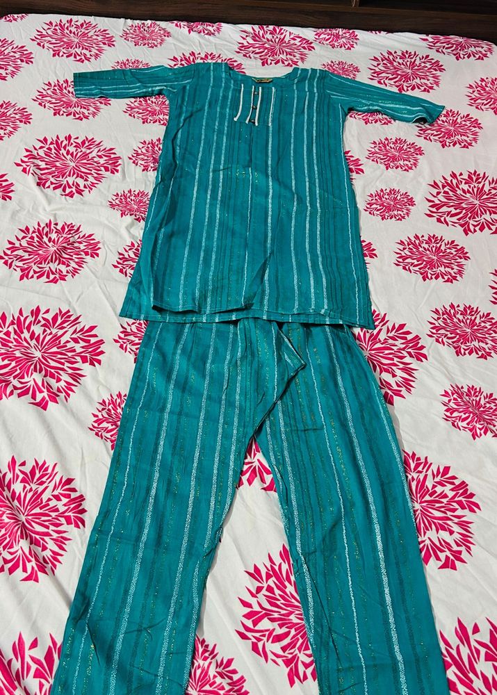 Striped Kurta Set