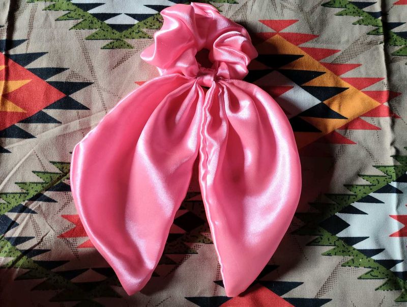 Pink Scrunchie with Bow