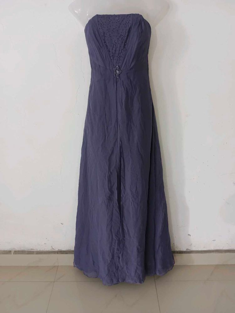 Elegant Strapless Maxi Dress