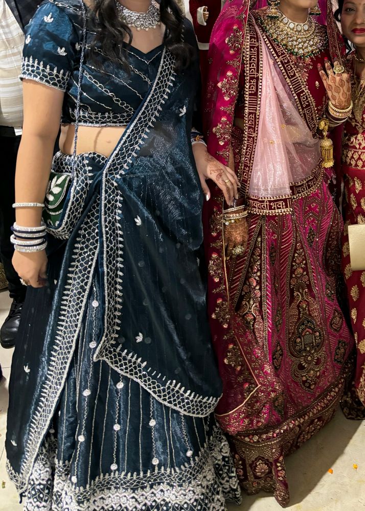 Designer Heavy Lehnga Sea Green Colour