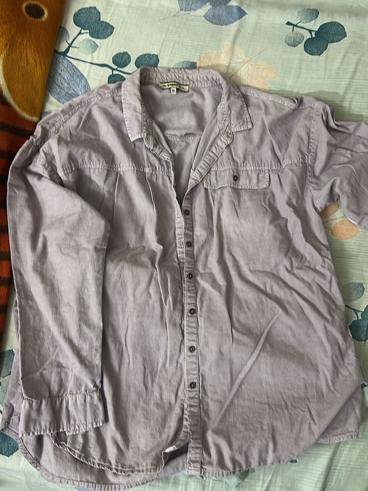 Lavender Button-Down Shirt
