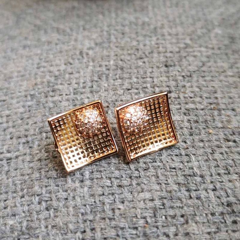 Elegant Square Stud Earrings