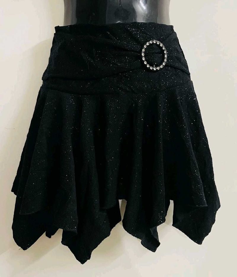 Y2K Black Skirt
