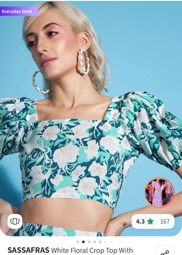 Floral Crop Top