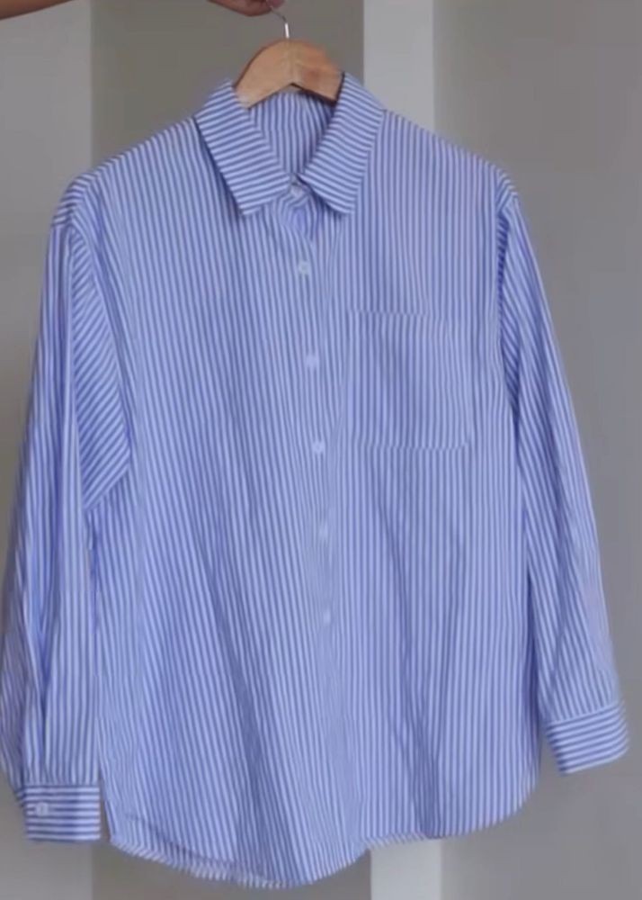Striped Button-Down Shirt