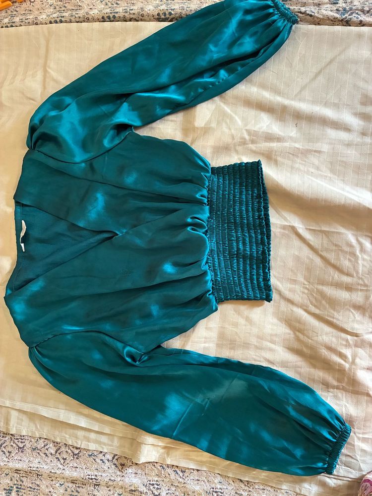 Teal Long Sleeve Top