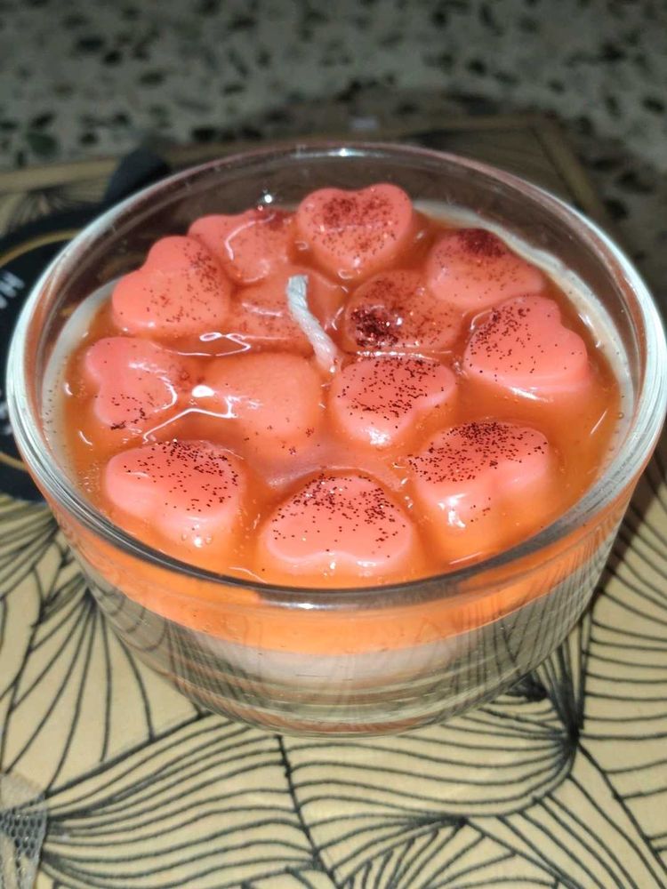 Heart Sented Bowl Candle