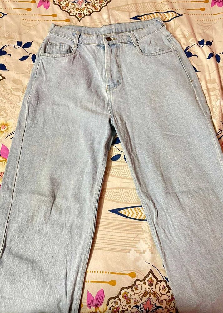 Light Wash Wide Leg Jeans