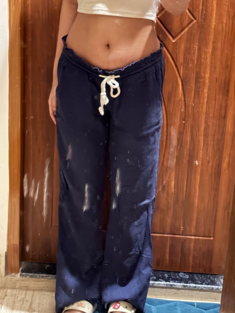 Low-waisted Linen Pants