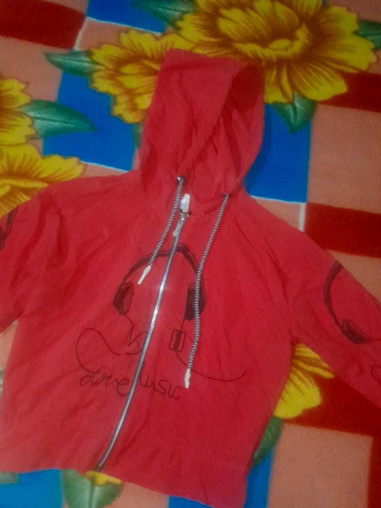 Red &#39;Love Music&#39; Hoodie