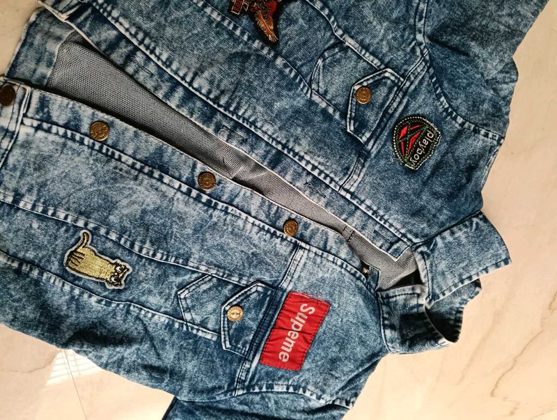 Vintage Acid Wash Denim Jacket