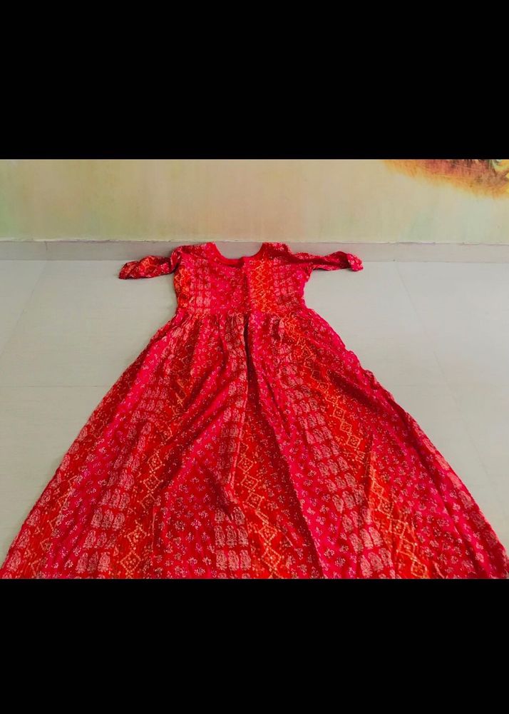 Bandhani Gown