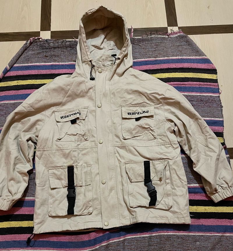 shoulder drop oversized jacket