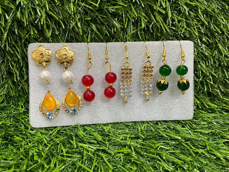 Set Of 5 Earrings