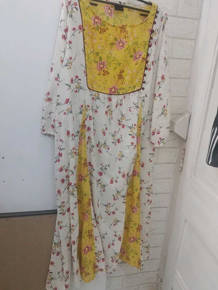 Floral Print Kurta