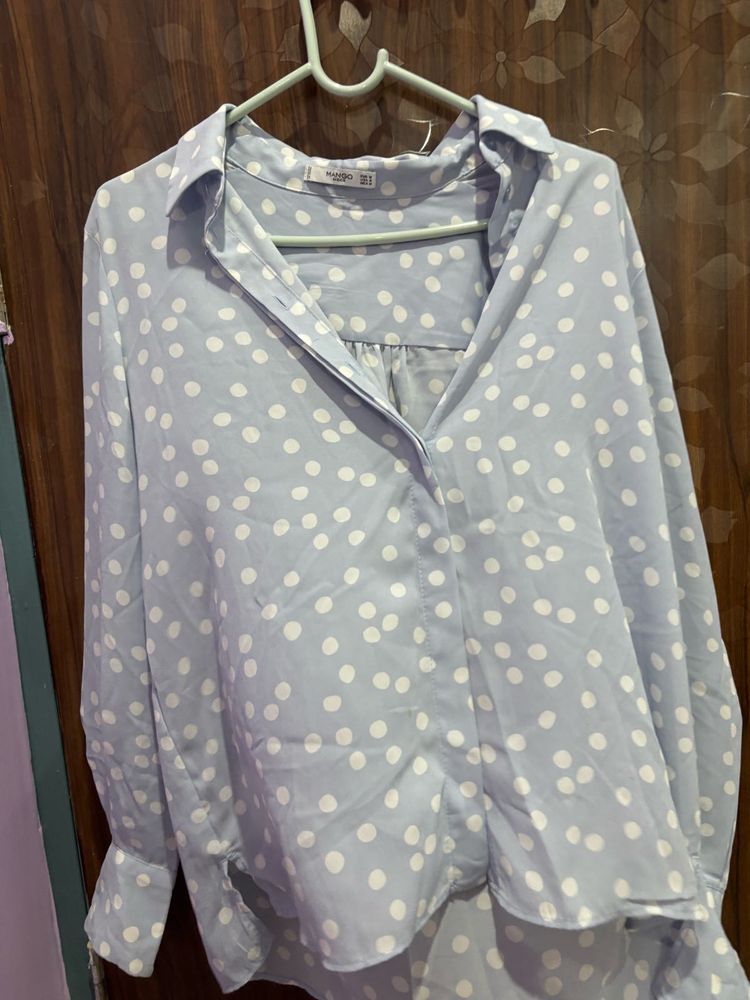 Mango Polka Dot Blouse
