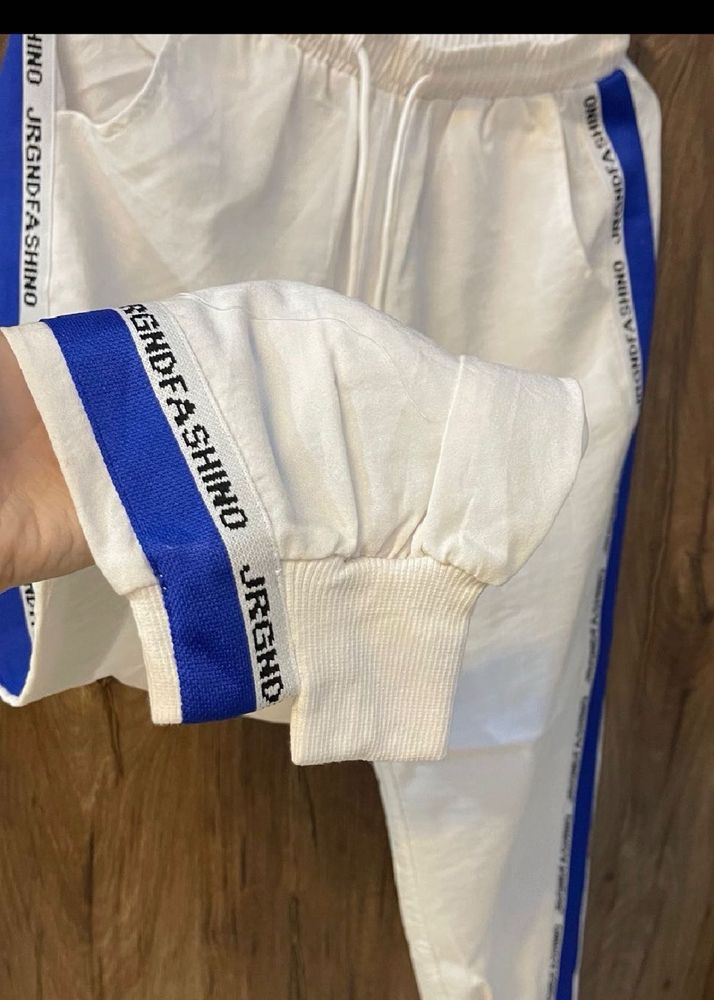 Stylish White Track Pants