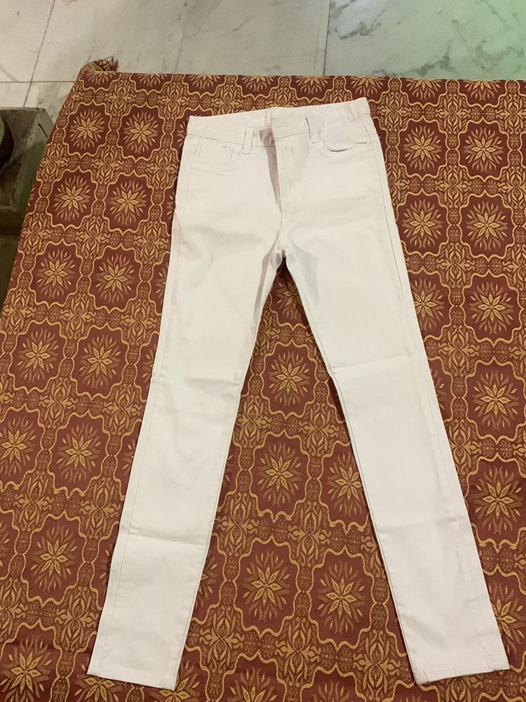 White High Waist Jeans