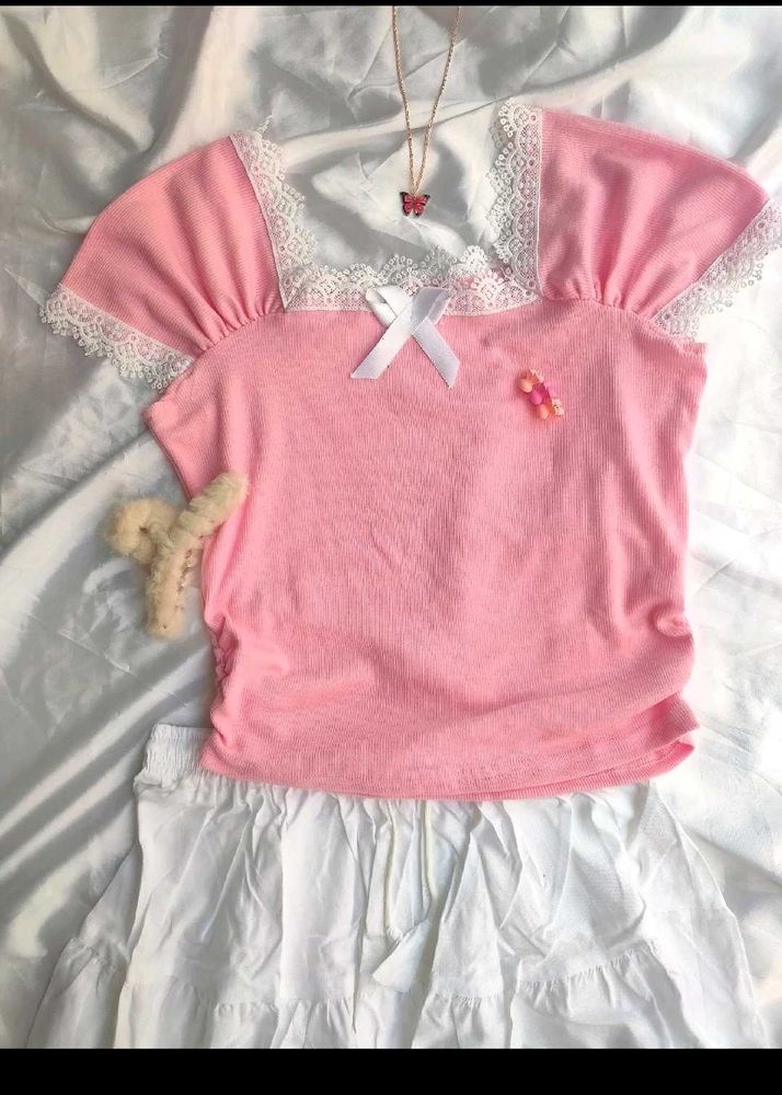 Cottage Core Soft Girl Top