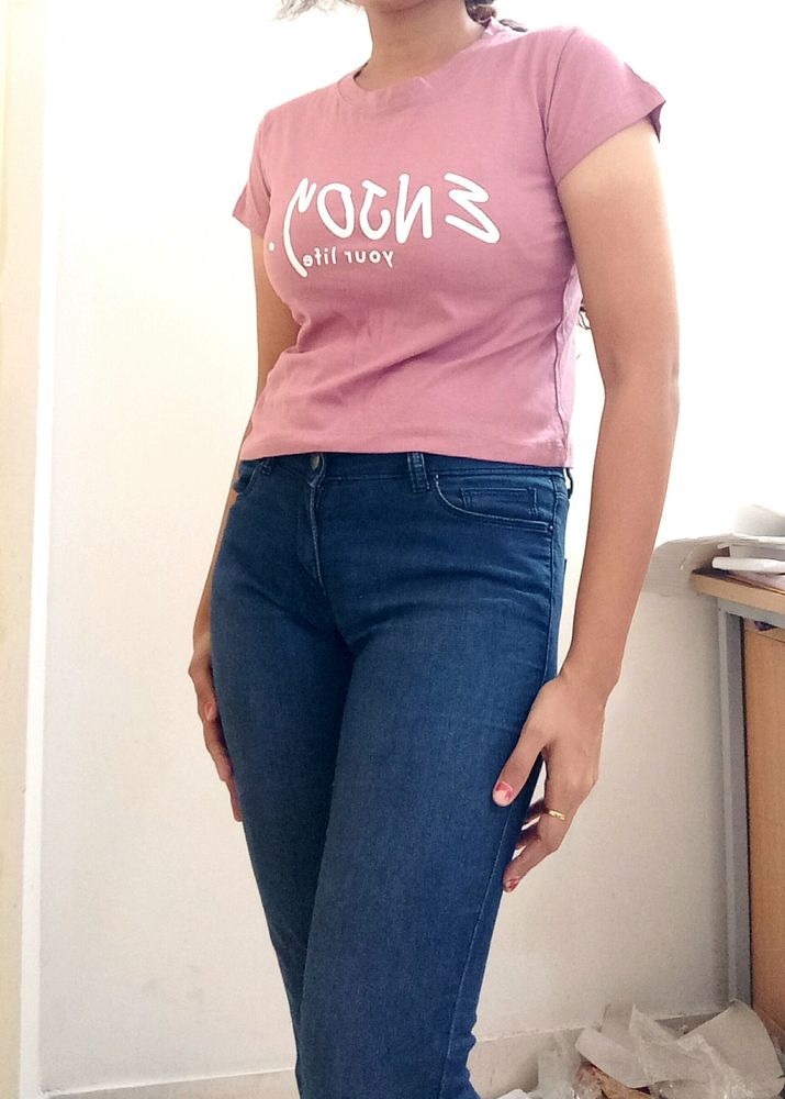 Pink Crop Top