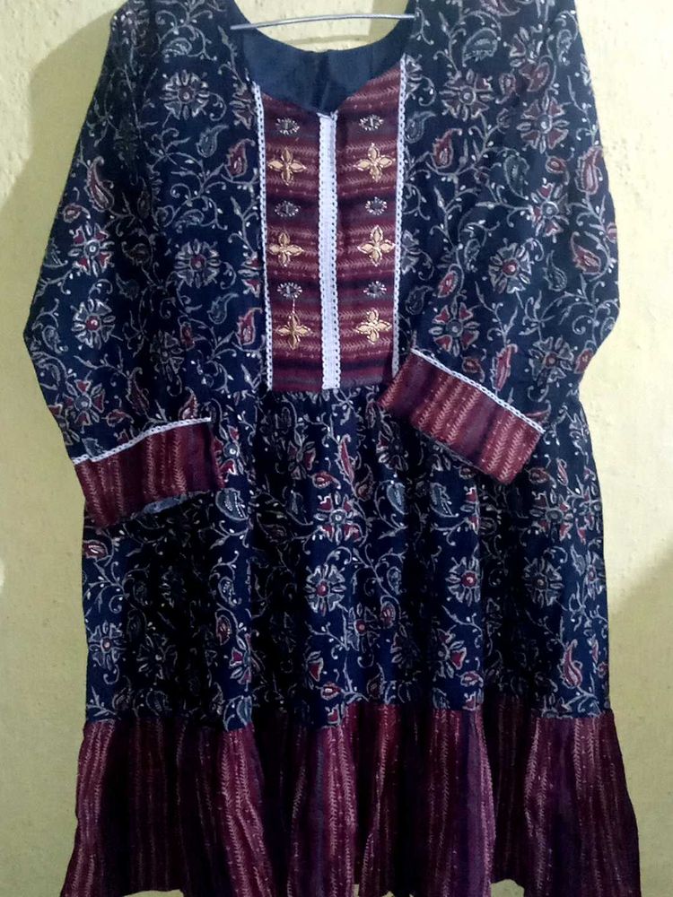 Floral Print Kurta