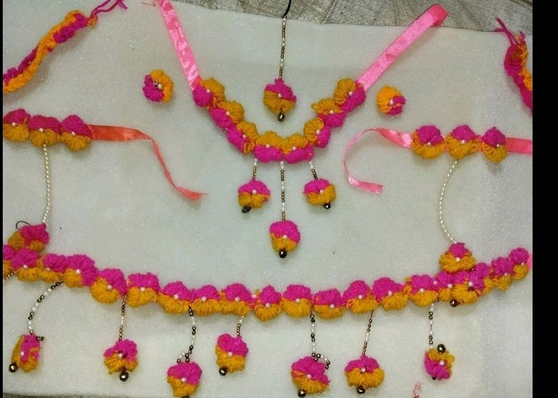 Woolen Jewellery For Haldi Ceremony 💛