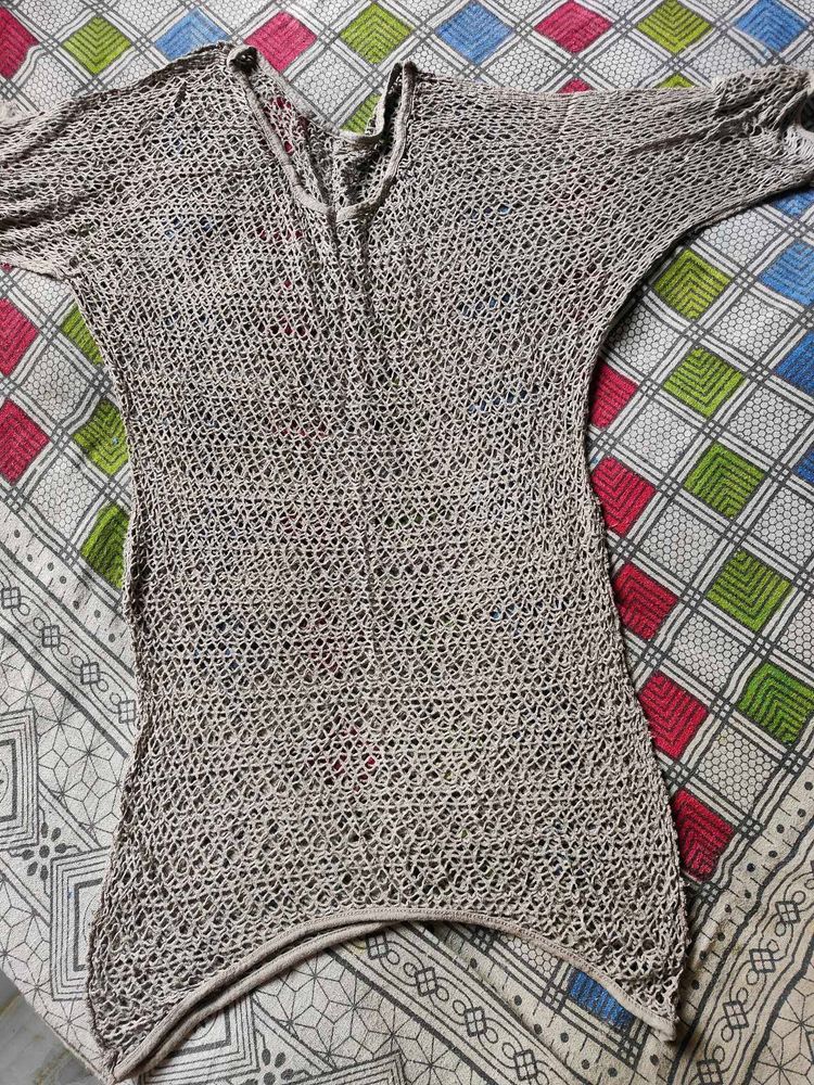Grey Knit Top