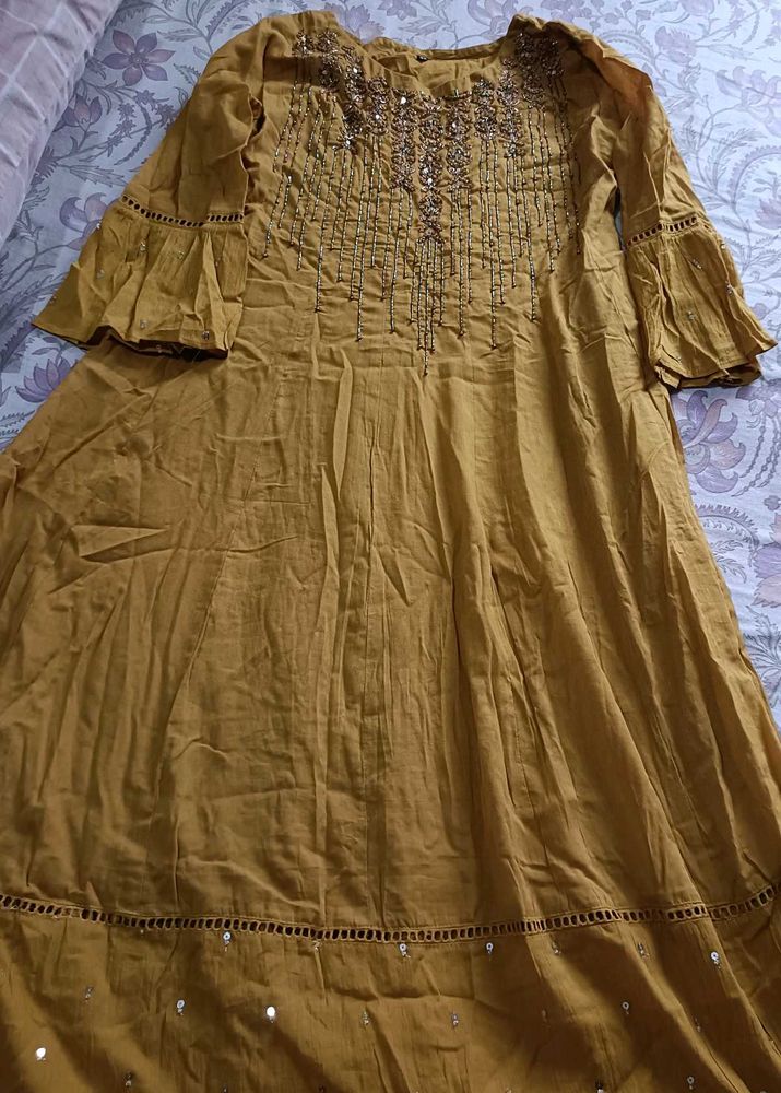 Elegant Mustard Kurta set