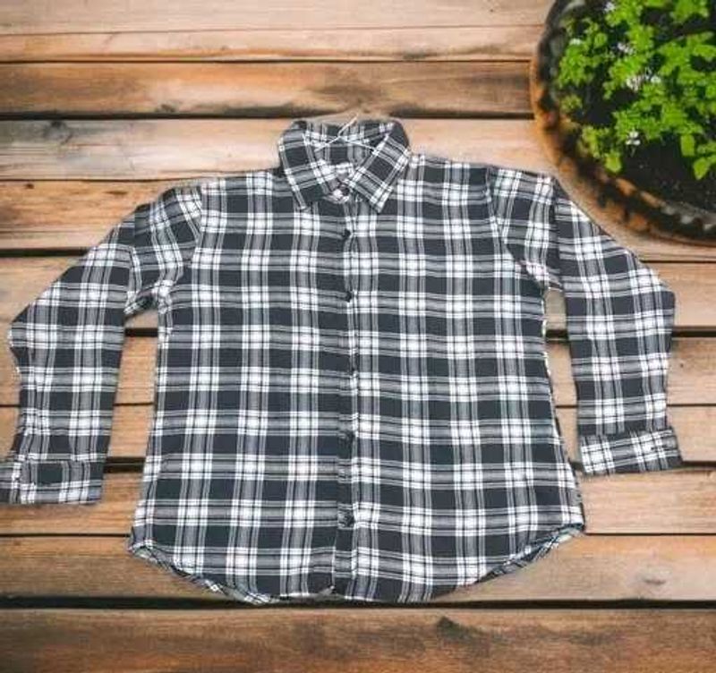 Black&amp;White Check Shirt For Women