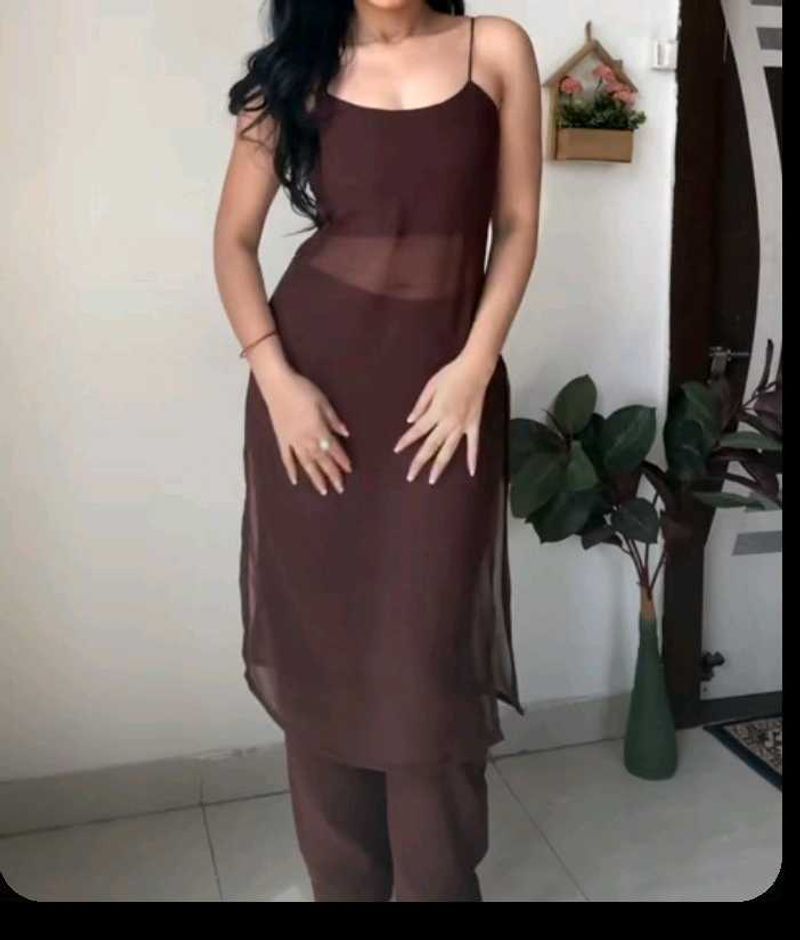Brown Kurta