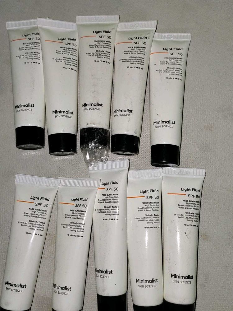 Light Fluid SPF 50 Face Sunscreen. Minimalist