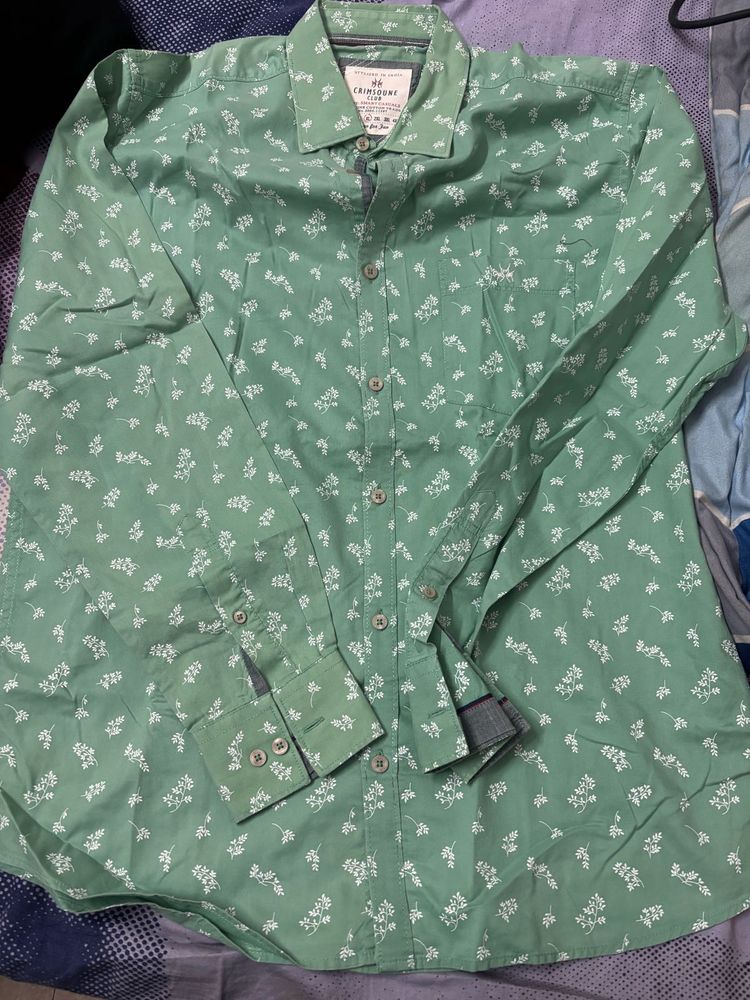 Green Floral Shirt