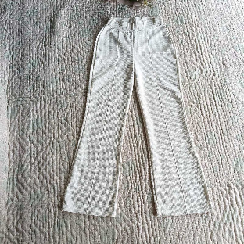 White Flared Pants