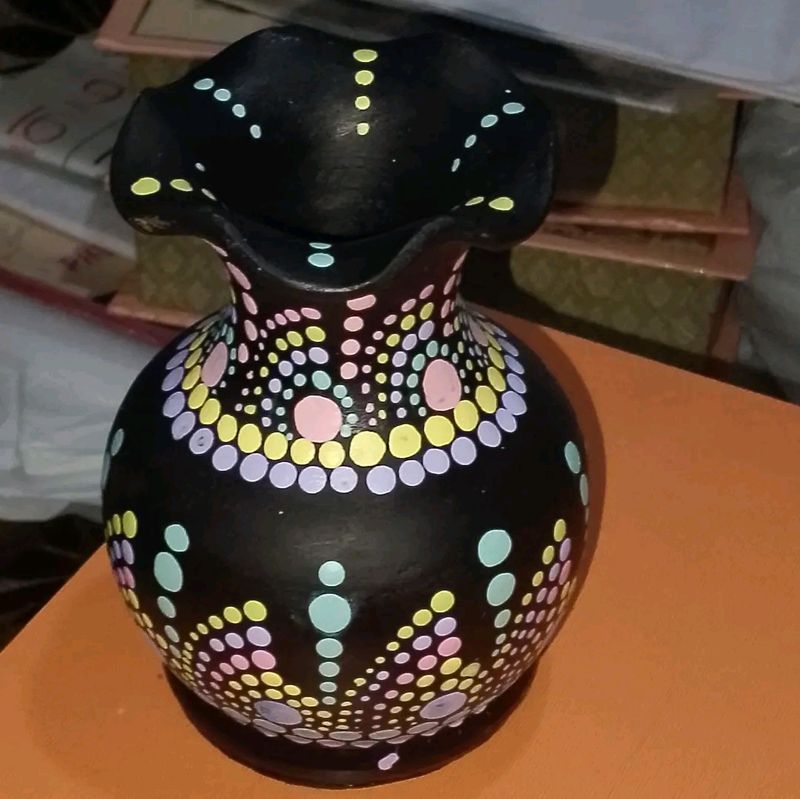 Handmade Mandala Dot Art Flower Pot