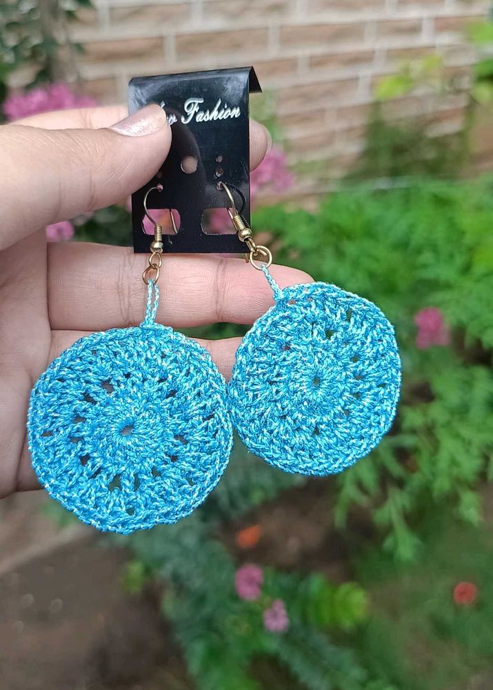Circle Crochet Earrings