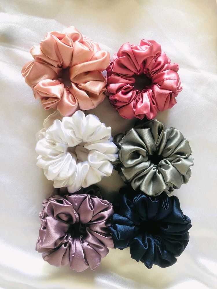 Satin Scrunchie Set 12 Piece